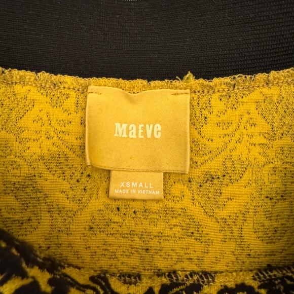 Anthropologie Maeve jacquard contrast mini skater circle skirt, xs - Picture 6 of 8